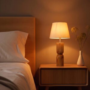 Balanced Wooden Table Lamp