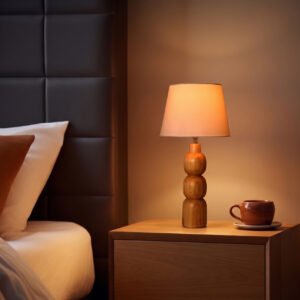 Pebble Wooden Table Lamp