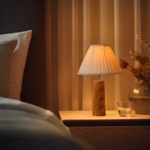 Nordic Pillar Wooden Lamp